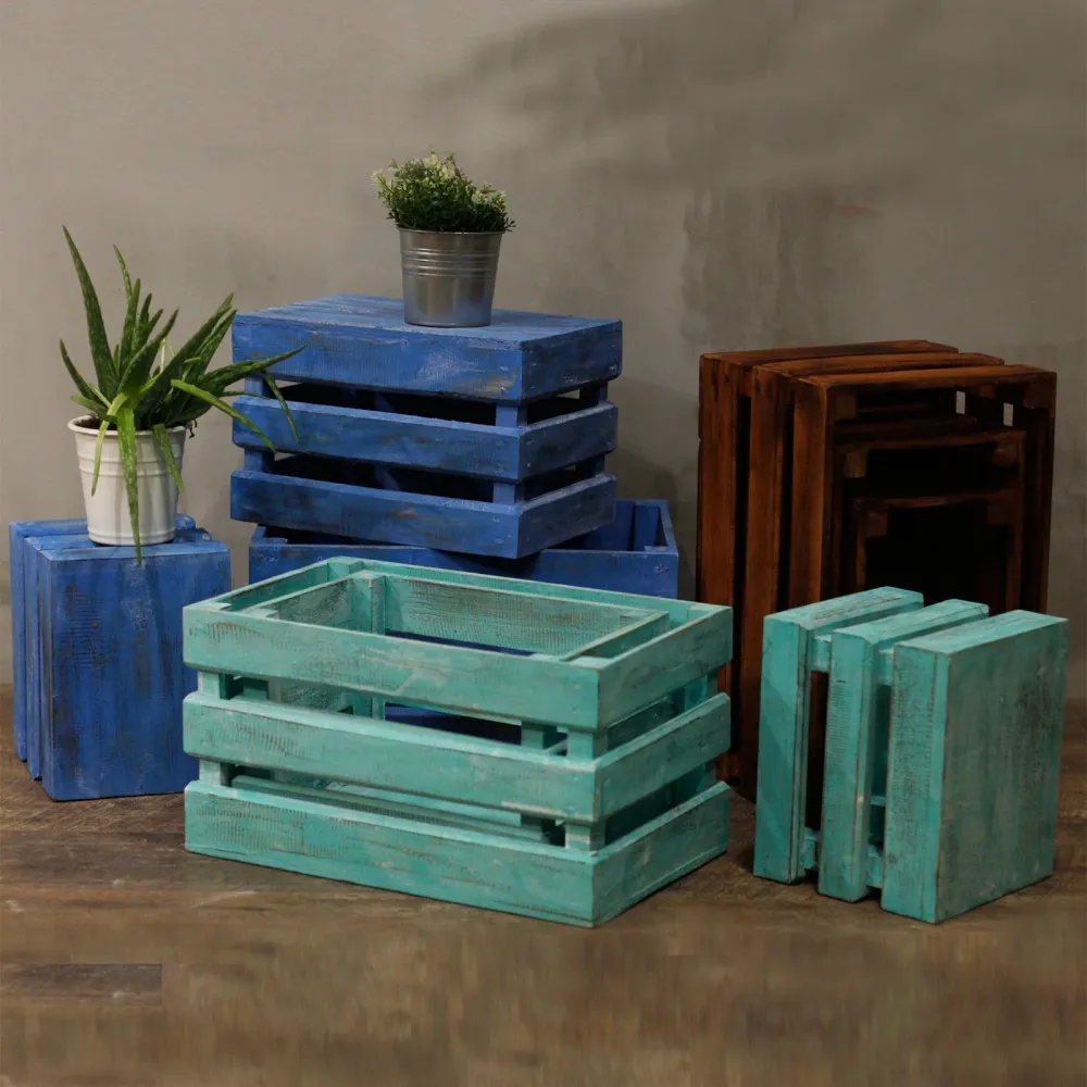 Set kutija za voće od 3 plave boje