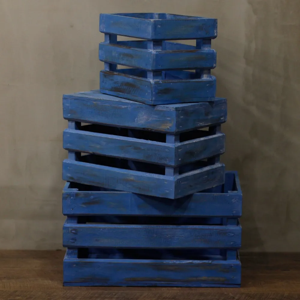 Set kutija za voće od 3 plave boje