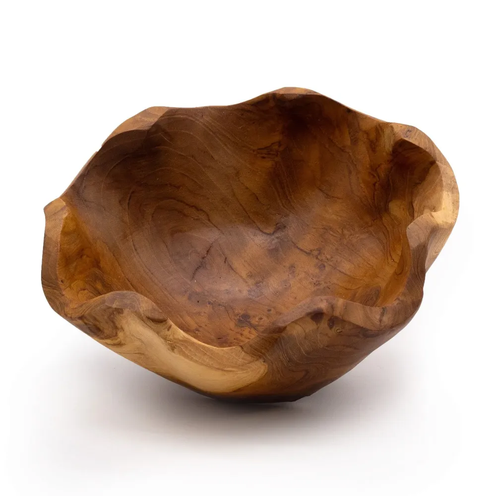 Voćna zdjela od tikovine 21 x 9 cm