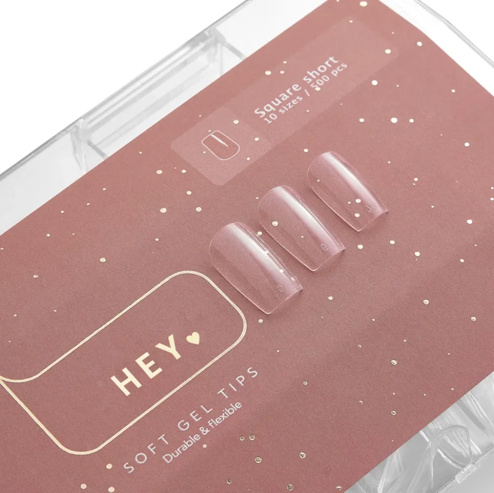 Gel vrhovi Square Short (500 kom) HEYLOVE