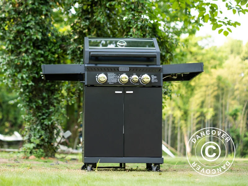 BBQ gas grill Dancover 3+1, Black