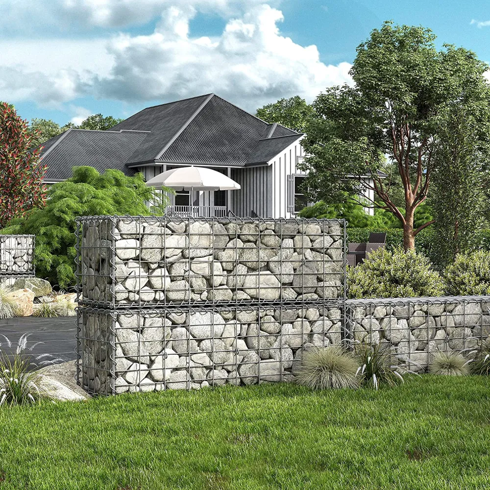 Gabionska košara, metalni gabionski kavez 100 x 30 x 30 cm