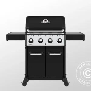 Gas BBQ Grill Crown 420 61x145x116cm Black