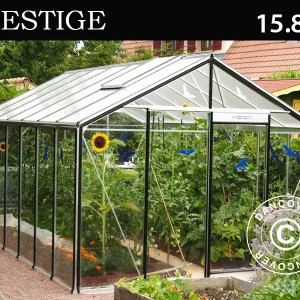 Greenhouse FLORA 3,06x5,19x2,59m Alu