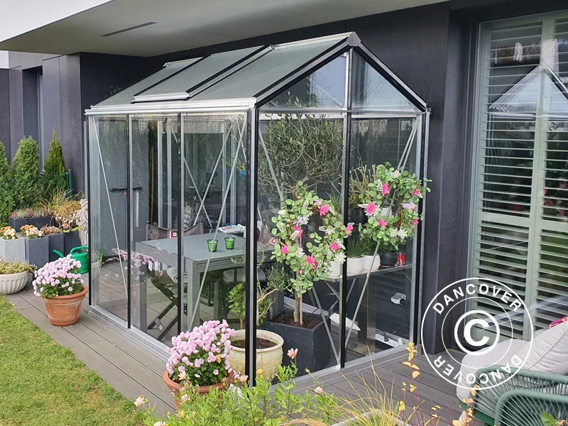 Greenhouse PICCOLO 1,59x3,71x2,21m Alu