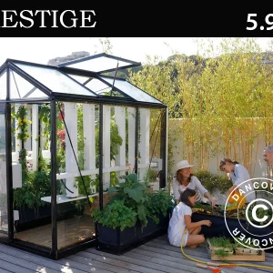 Greenhouse PICCOLO 1,59x3,71x2,21m Black