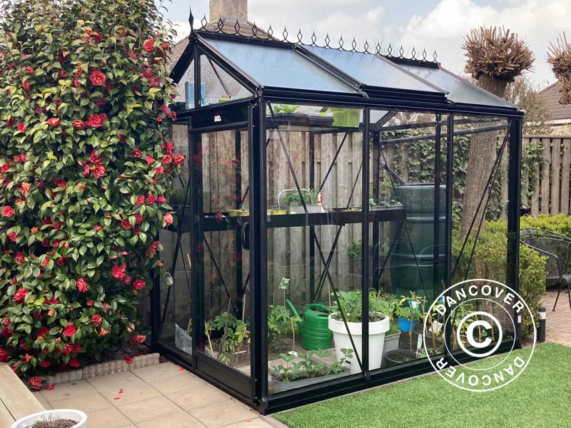 Greenhouse PICCOLO 1,59x3,71x2,21m Black