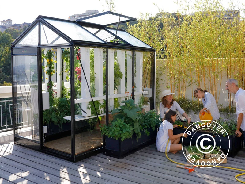 Greenhouse PICCOLO 1,59x3,71x2,21m Black