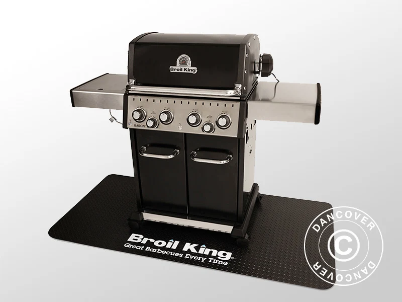 Grill Mat f/BBQ Grill 91x182x0,3cm Black