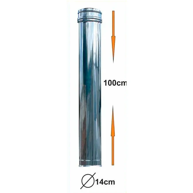 Inox cijev 100 cm AC33F