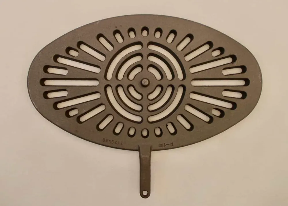 Oval vibrirajuć hrđ 24x42 cm pepela hrđ