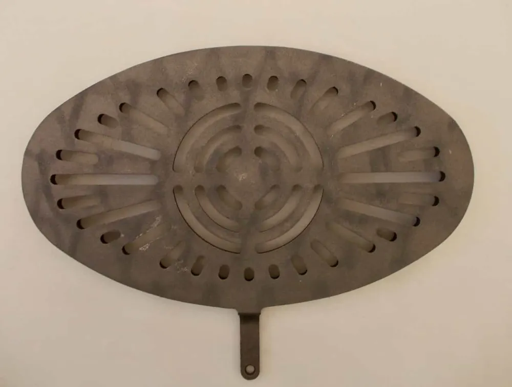Oval vibrirajuć hrđ 24x42 cm pepela hrđ