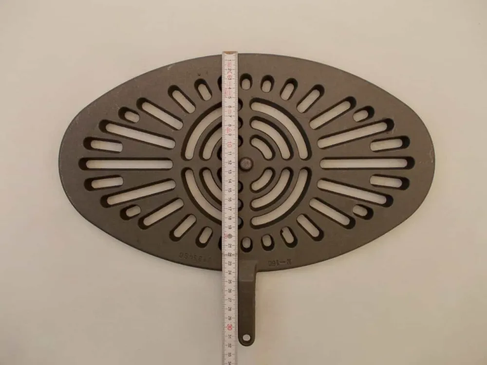 Oval vibrirajuć hrđ 24x42 cm pepela hrđ