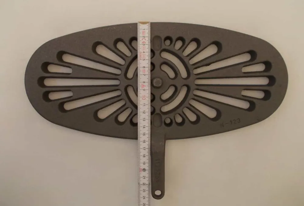 Oval vibrirajući hrđ 16x36 cm Ascher East Cast Estrid Fire Frost