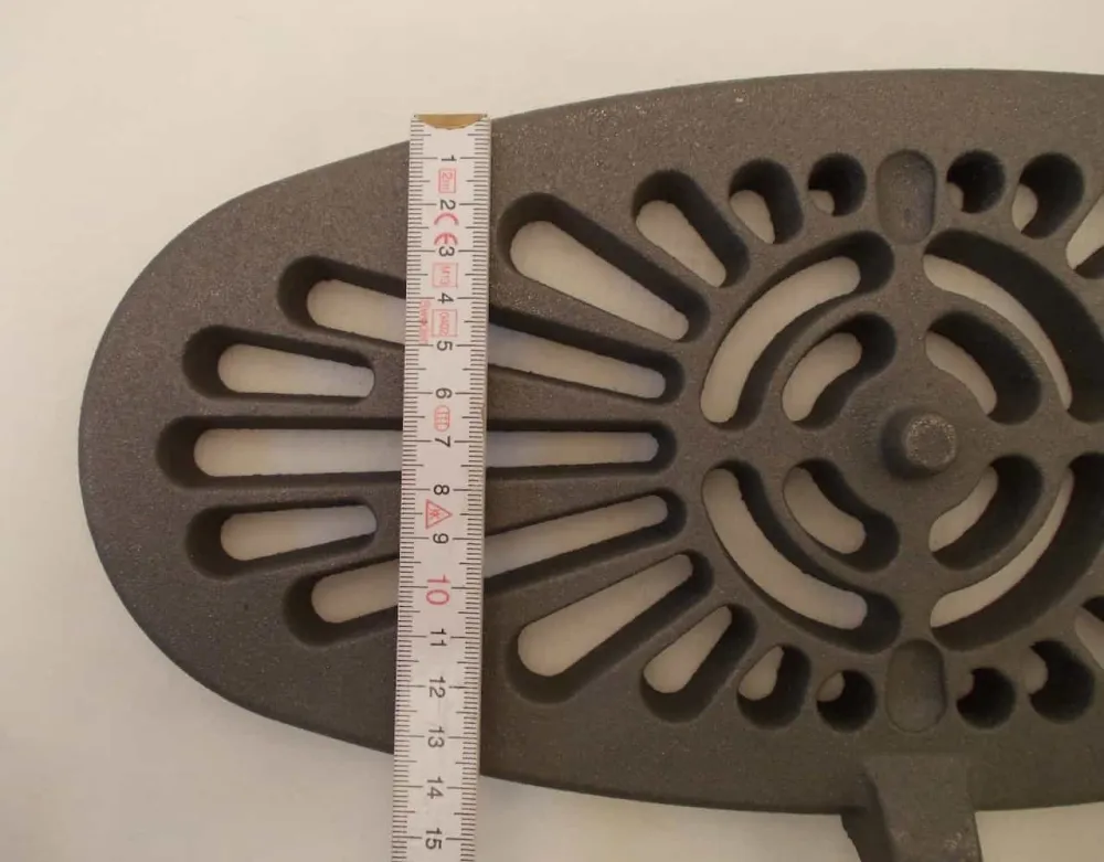 Oval vibrirajući hrđ 16x36 cm Ascher East Cast Estrid Fire Frost