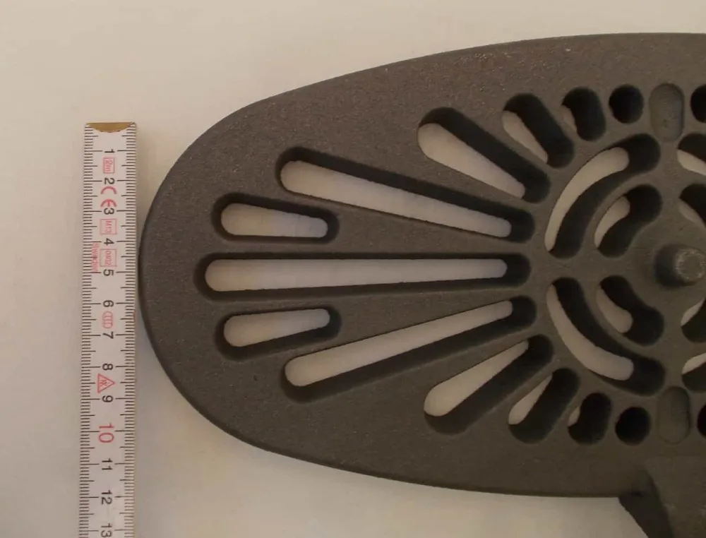 Oval vibrirajući hrđ 16x36 cm Ascher East Cast Estrid Fire Frost
