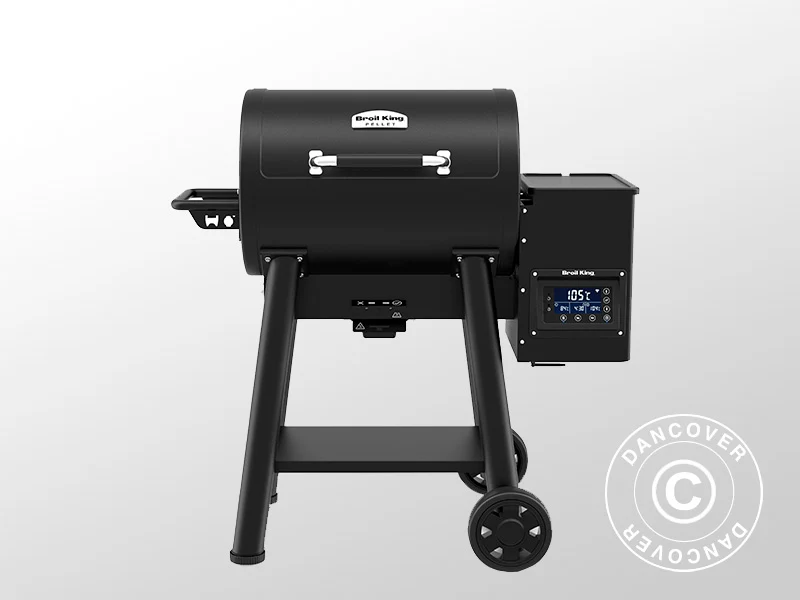 Pellet BBQ Grill Crown 400 65x133x111cm Black