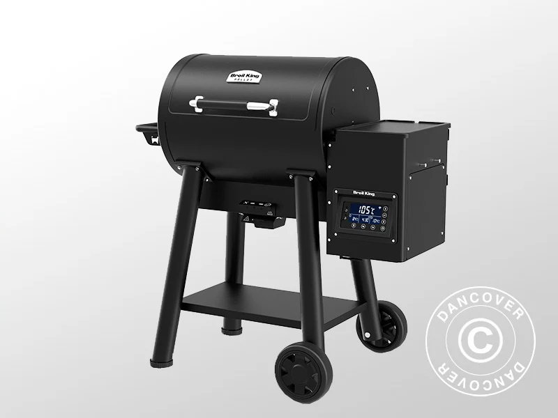 Pellet BBQ Grill Crown 400 65x133x111cm Black