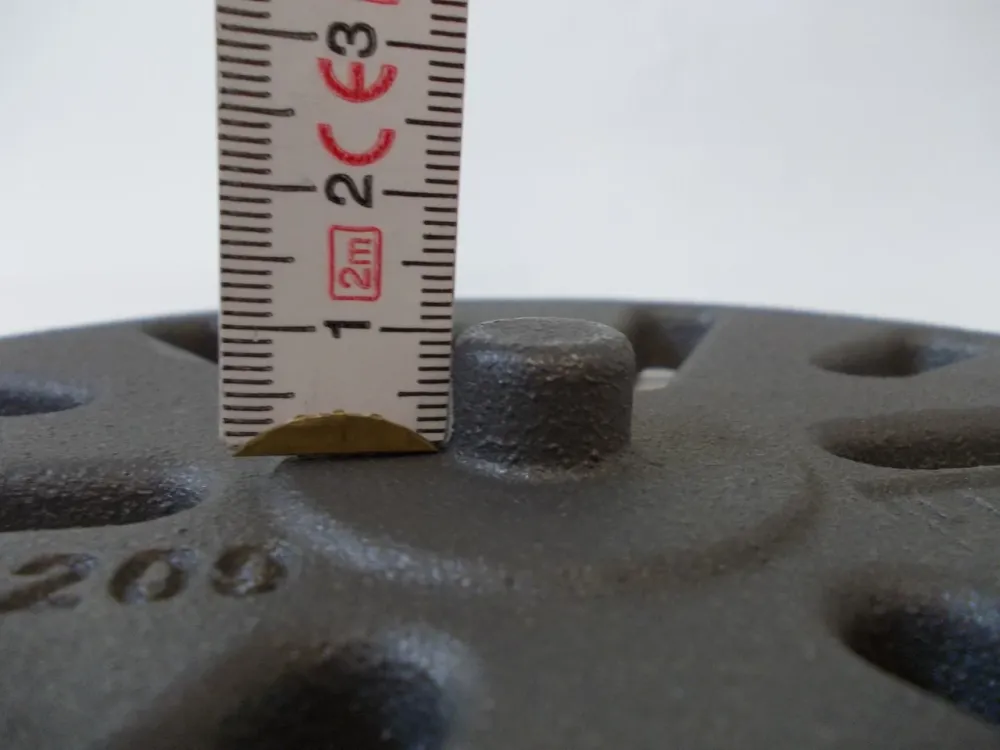Rüttel rešetka oko 17,5 cm pećnica od hrđe lijevanje rešetka vatra hrđ