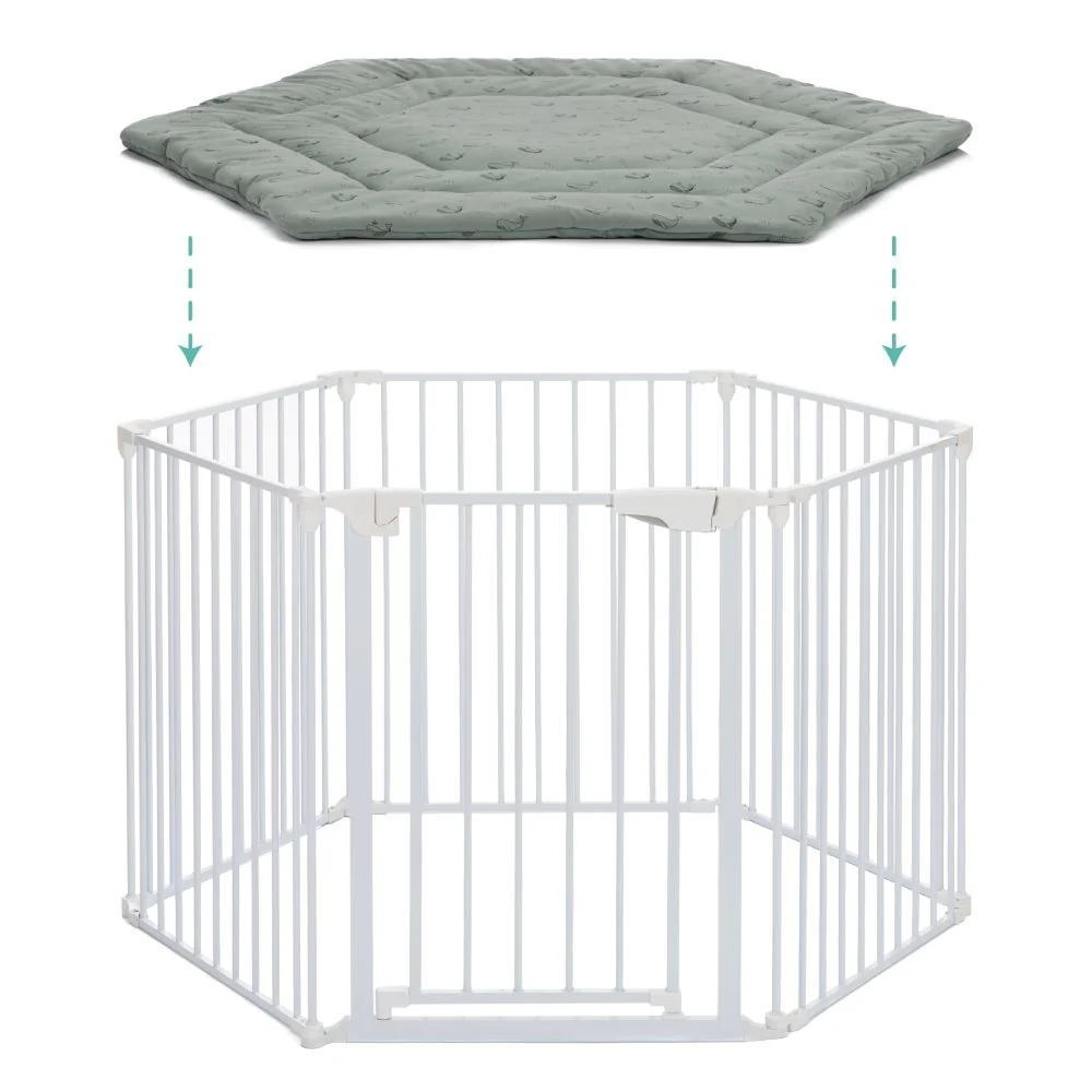 Fillikid podloga Jersey za vrtić Prag/Atena Hexagon, Whale green
