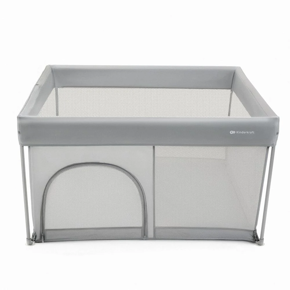 Kinderkraft dječja igraonica/vrtić ZIKI 126,5x126,5x69,5 cm, siva