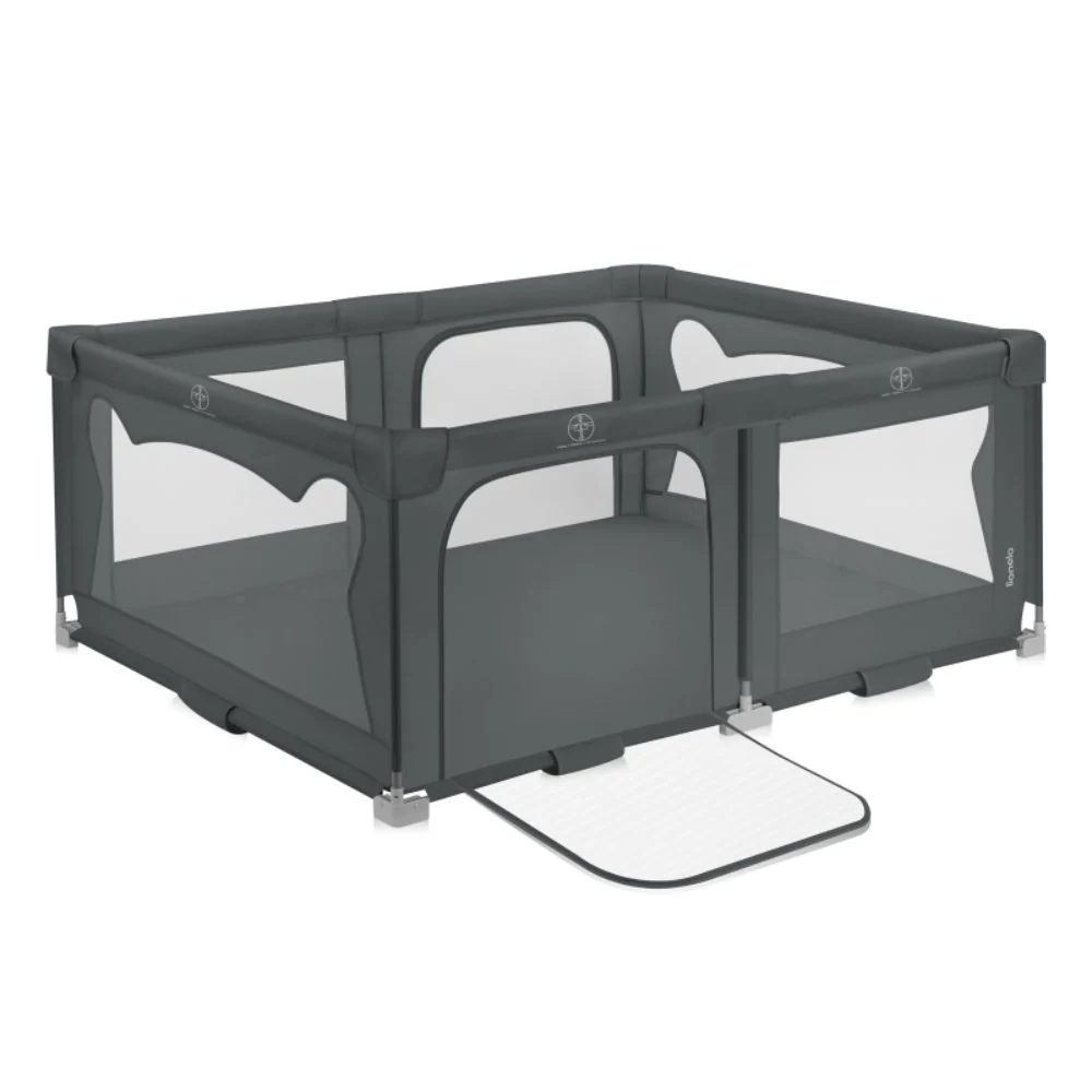 Lionelo dječja igraonica/vrtić Florence Easy Fold 151x185x76,5 cm, Grey Graphite