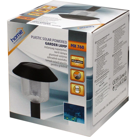 home Solarna vrtna LED lampa, plastična, 600 mAh - MX 760