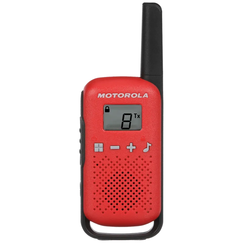 Motorola Walkie Talkie, domet 4 km, 16 kanala, crvena - TLKR T42 RD