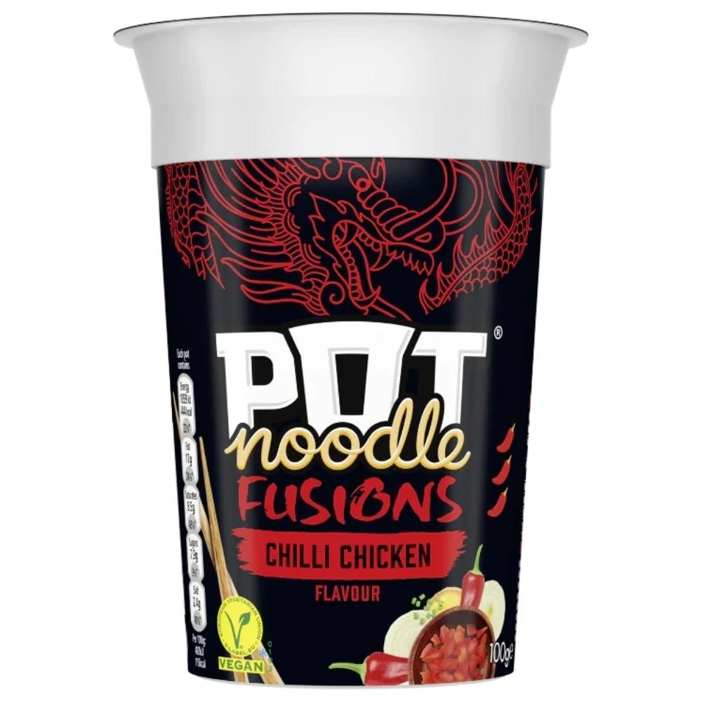 Pot Noodle Fusion Chilli Chicken, rezanci s piletinom i ljutim umakom od 100g