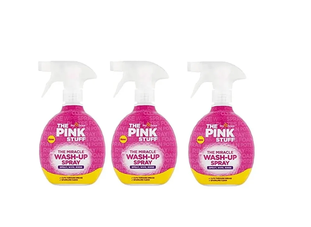 Pink Stuff sprej za pranje posuđ 500ml 3 komada