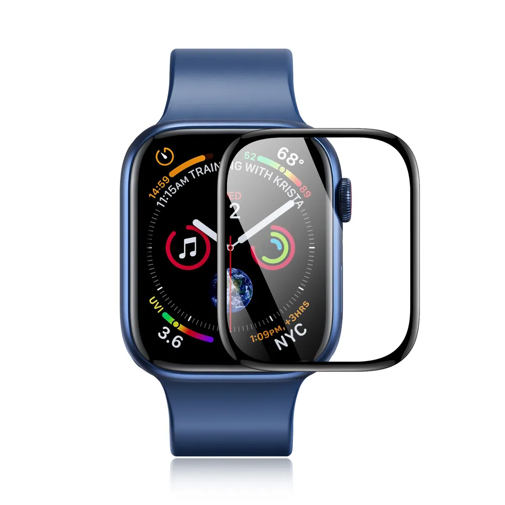 DUX DUCIS PMMA zaštitna folija s okvirom (2 kom.) za Apple Watch 10 42 mm crna