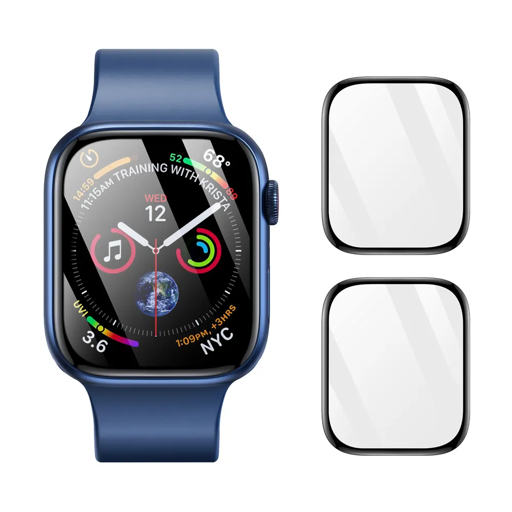 DUX DUCIS PMMA zaštitna folija s okvirom ( 2 kom.) za Apple Watch 10 46 mm crna