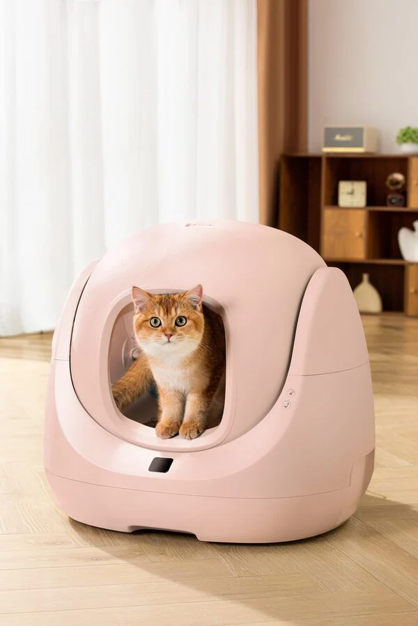 CATLINK Baymax Scooper SE, automatski samočisteći WC za mačke, kapacitet 7L,rozi