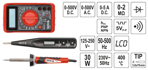 Elektriker-Satz, VDE-Werkzeugsatz 68 Stücke (YATO YT-39009)