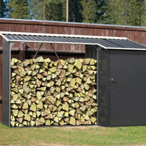 Duramax WoodStore Combo 8 x 3 s bočnim spremištem - antracit