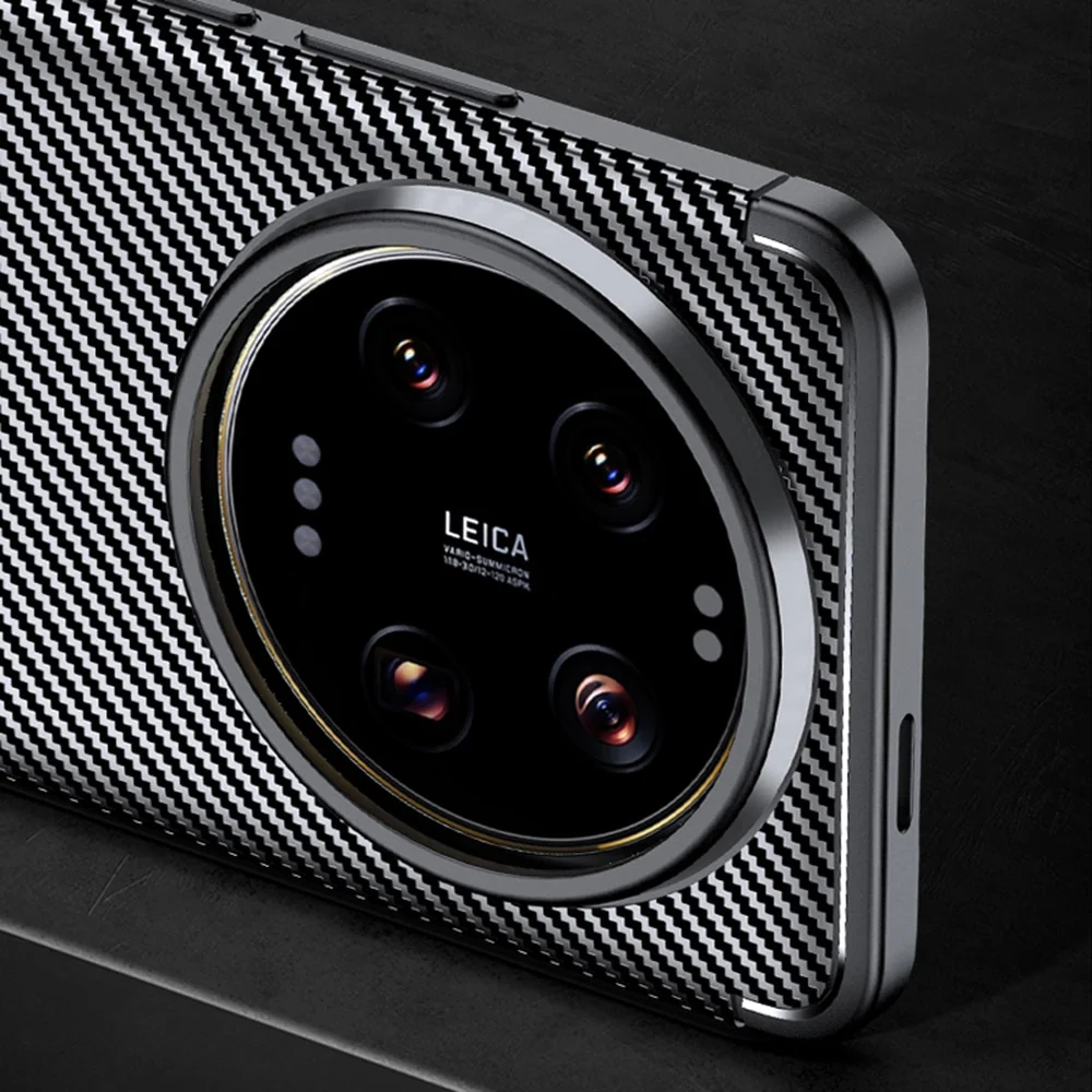 Techsuit – CarbonFiber maska za Xiaomi 14 Ultra – crna
