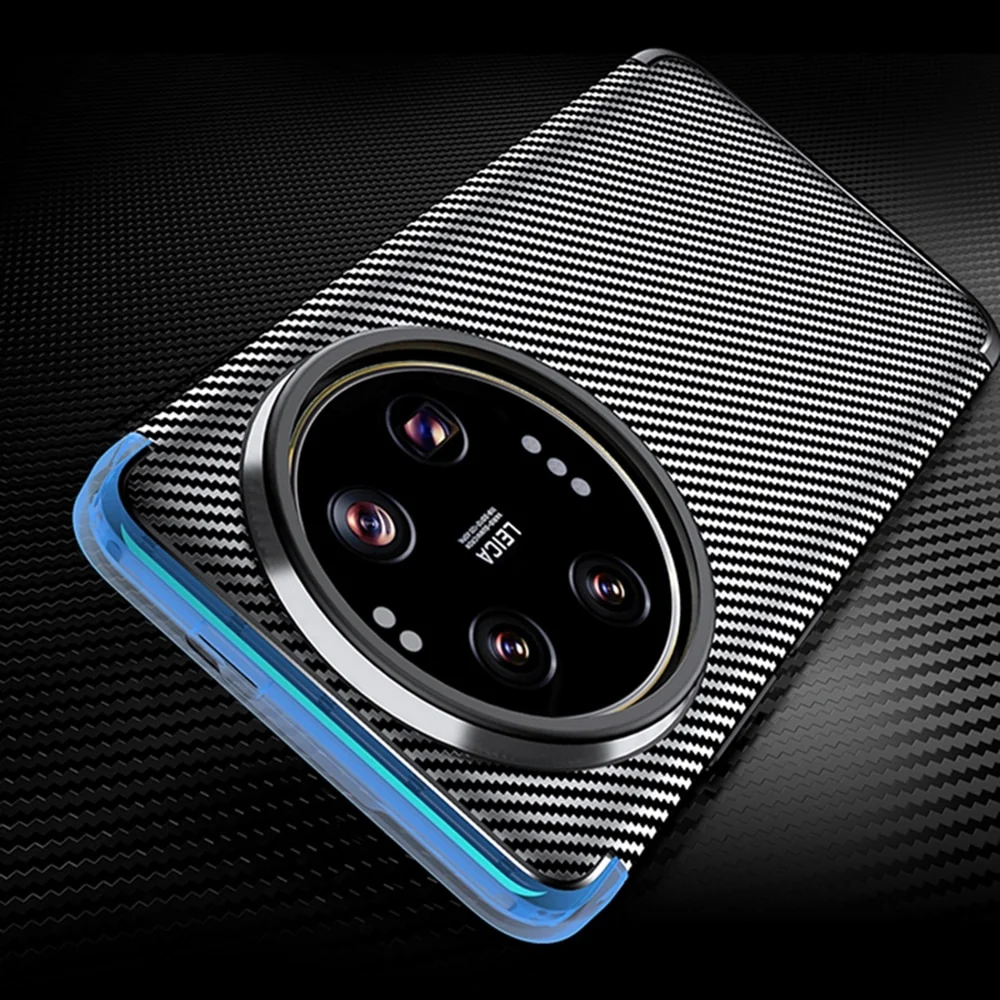 Techsuit – CarbonFiber maska za Xiaomi 14 Ultra – crna