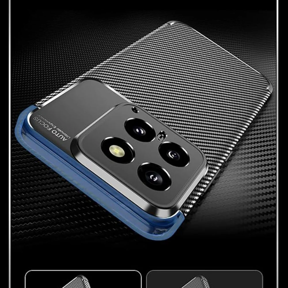 Techsuit – CarbonFiber maska za Xiaomi 14 – crna