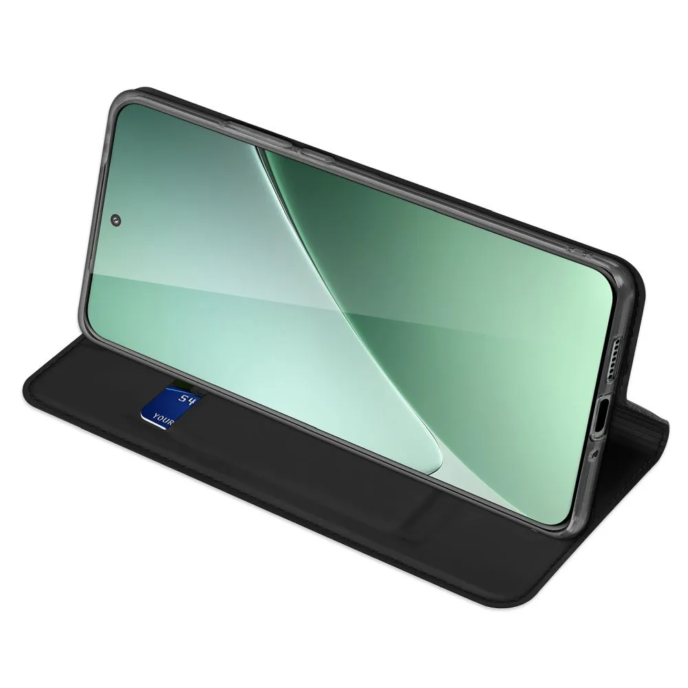 DUX DUCIS Skin Pro – glatka kožna preklopna maska za XIAOMI 15 PRO crna