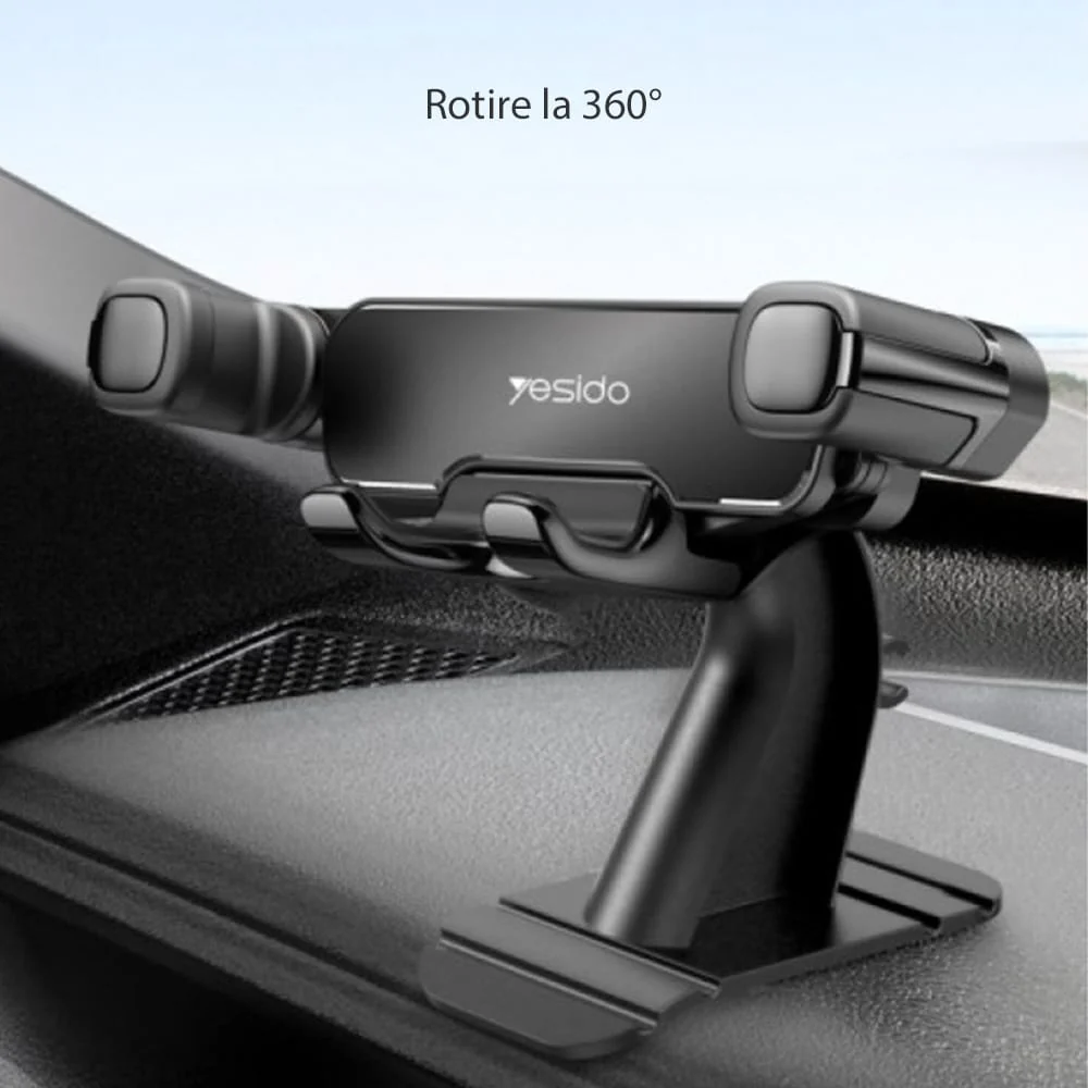 Yesido - Auto držč (C90) s Gravity Gripom za instrument ploču - crni