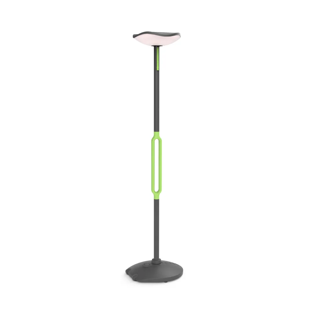 LED solarna vrtna svjetiljka POPPY, tamno siva, 8W, 3000K, IP54, 1900mm