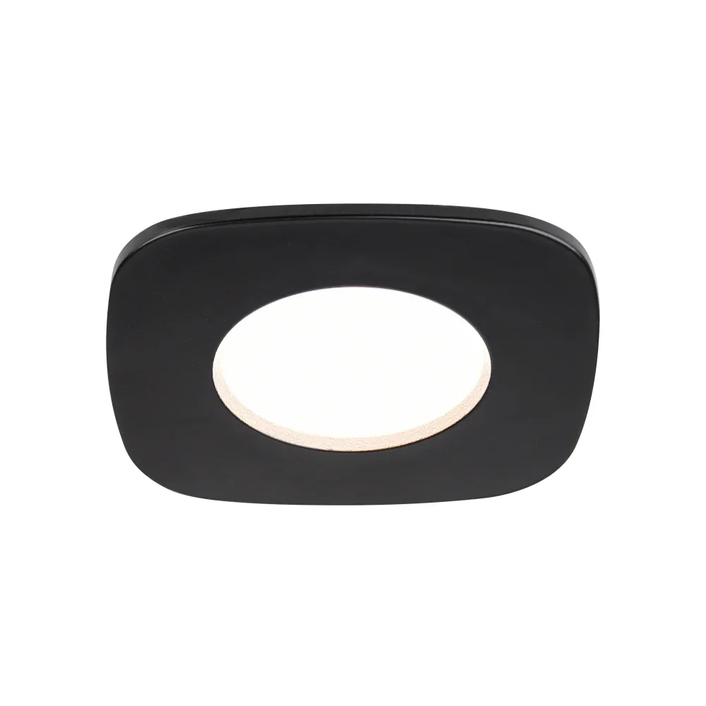 LED ugradbena svjetiljka RINA, stropna, crna, 7.7W, CCT+RGB, IP65