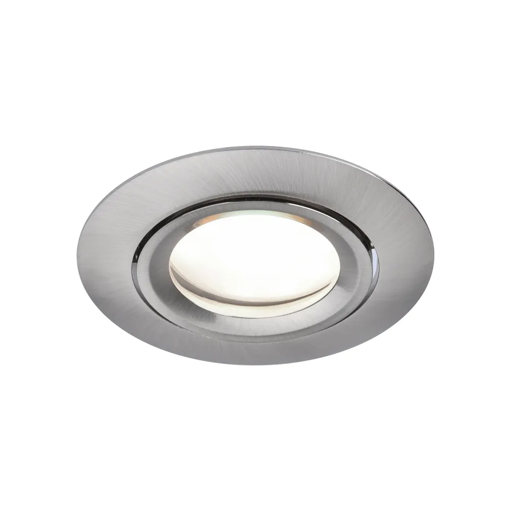 LED ugradbena svjetiljka SCOP, stropna, brušeni nikal, 4.7W, CCT+RGB, IP20