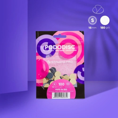 Zamjenske naljepnice za disk za pedikuru Pododisc Staleks Pro S, granulacija 180 (50 kom), PDFS-15-180