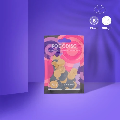 Zamjenske naljepnice za disk za pedikuru Staleks Pro S, granulacija 180 (50 kom), PDF-15-180