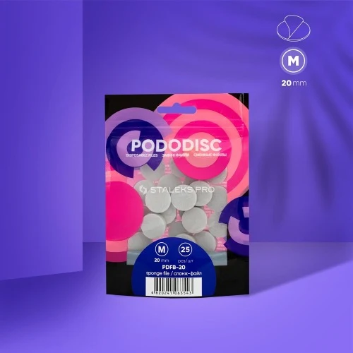 Zamjenske spužvaste naljepnice za pedikurni disk Pododisc Staleks Pro M (25 kom), PDFB-20