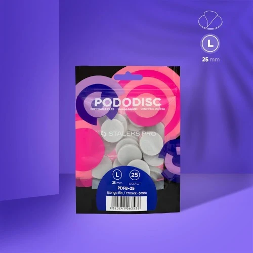 Zamjenske spužvaste naljepnice za pedikurni disk Pododisc Staleks Pro L (25 kom), PDFB-25