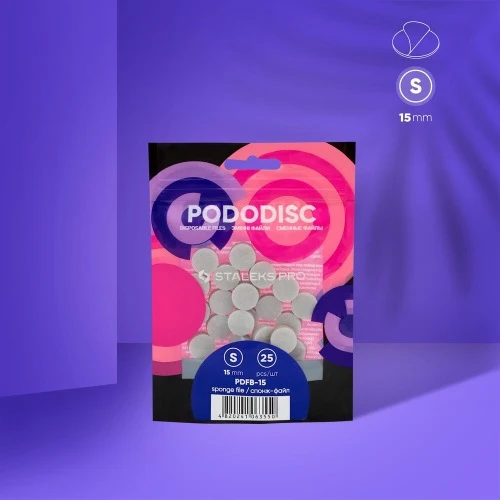 Zamjenske spužvaste naljepnice za pedikurni disk Pododisc Staleks Pro S (25 kom), PDFB-15