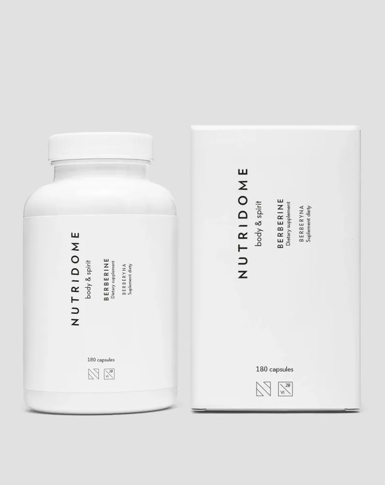 Berberine HCl tablete za snižavanje kolesterola, šećera i tlaka Nutridome 180 kapsula