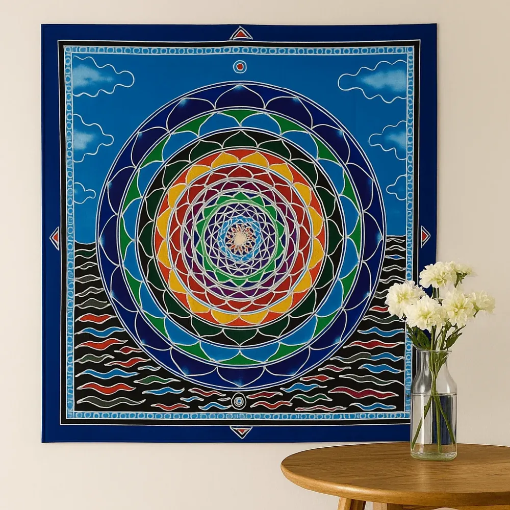 Mandala umjetnost u oblacima 106cm x 93cm